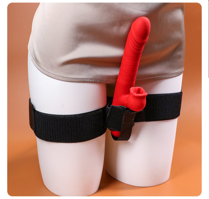谜姬震动棒绑带黑色动棒辅助绑带固定器外出穿戴假阳具女用性玩具